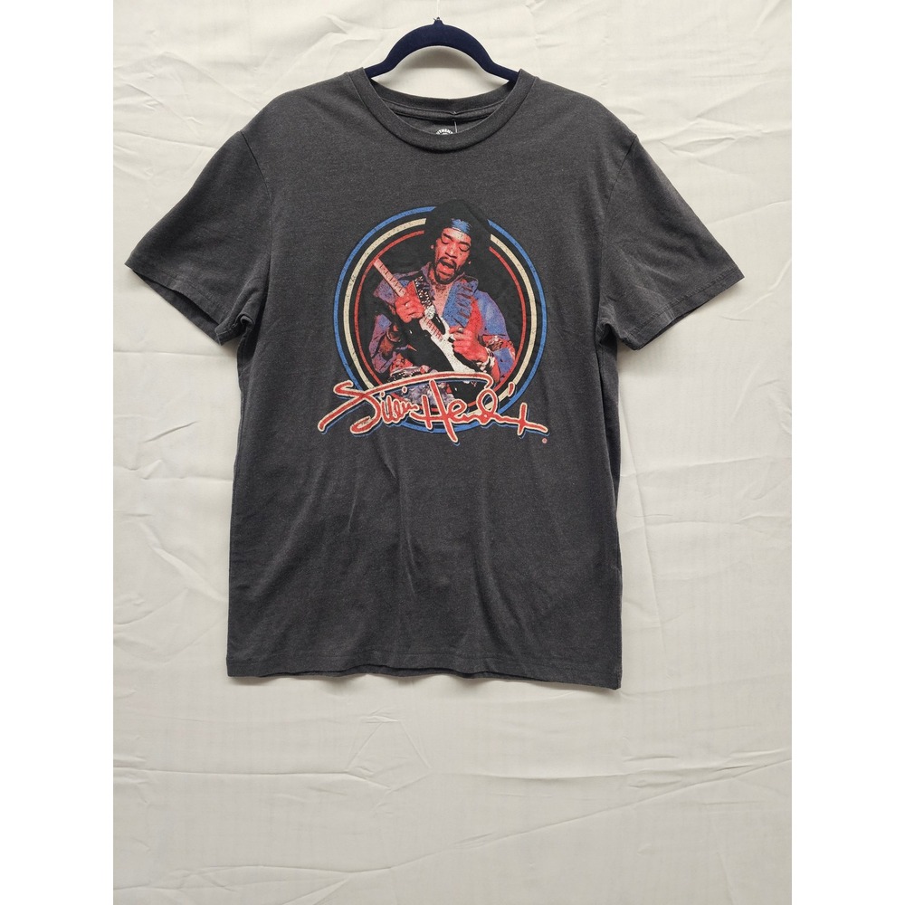Authentic Jimi Hendrix 1969 Tour Band Graphic‎ Tee Grey Shadow Mens Medium New